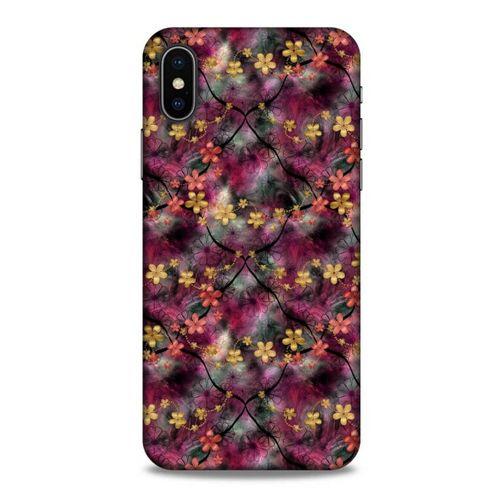 Apple iPhone XS Uyumlu Kılıf Pembe Delisi (10) Full Koruma Kılıfı Çiçek