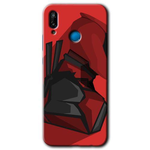 Potkal Hediye Fabrikası Huawei P20 Lite Kılıf HD Desen Baskılı Arka Kapak - DeadPool