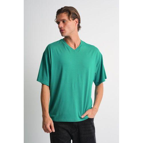 ALEXANDERGARDI V Yaka Oversize T-shirt (E24-742A)