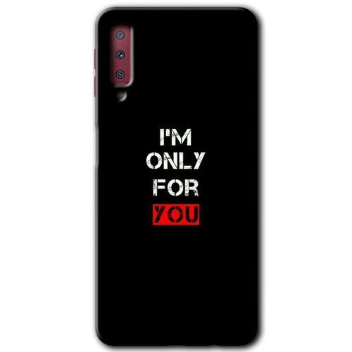 Potkal Hediye Fabrikası Samsung Galaxy A7 2018 Kılıf HD Desen Baskılı Arka Kapak - For You