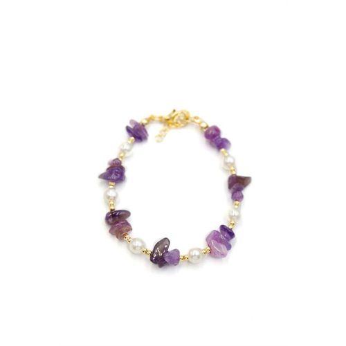 Boncuk Bileklik - Mor