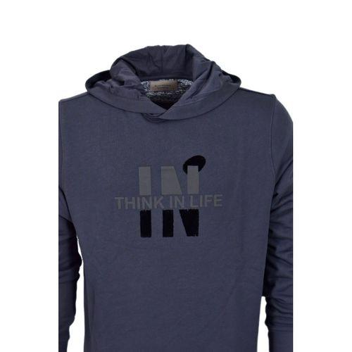 Erkek Kapüşonlu Baskılı Basic Sweatshirt R2222 BGL-ST03194