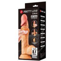 Lisle 8.1 İnç Kıkırdak Yapılı Gerçek Deri Yapılı Dildo
