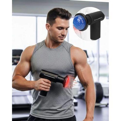 Şarjlı Masaj Tabancası Sıcak Soğuk Terapi Sessiz Güçlü Motorlu