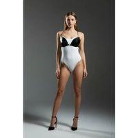 Siyah Göğüs Harness Deri Zincir Detaylı Büstiyer - Brf1227