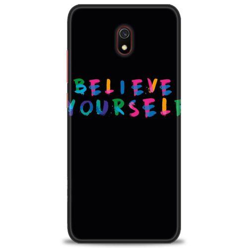 Xiaomi Redmi 8A Kılıf HD Baskılı Kılıf - Believe + Tam Ekran Koruyucu