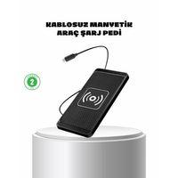 Manyetik Kablosuz Şarj Pedi 15w Hızlı Şarj Kaymaz Silikon Qi Destekli