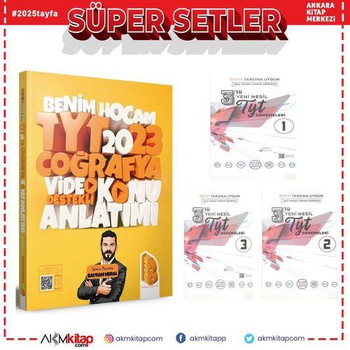 Benim Hocam 2023 TYT Coğrafya Konu ve 2021 Model TYT 3 Lü Deneme Seti 4 Kitap