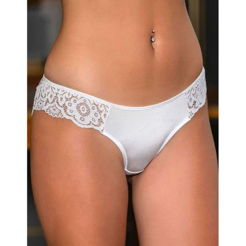 Dantel Detaylı Slip Külot Ekru