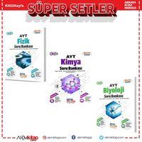 Çap Yayınları AYT Fizik Kimya ve Biyoloji Soru Bankası Seti 3 Kitap
