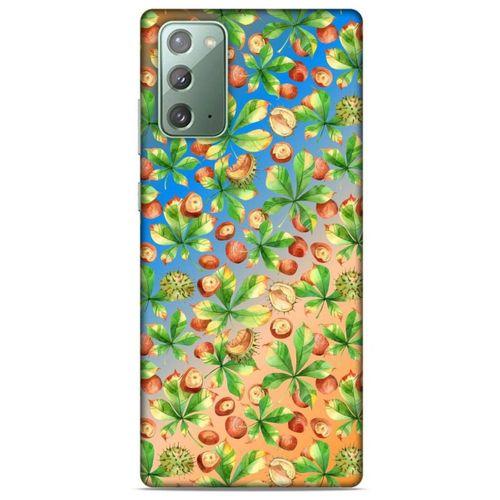 Frutix Kestane 01 Samsung Galaxy Note 20 Kılıf Desenli Silikon