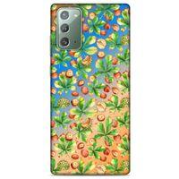 Frutix Kestane 01 Samsung Galaxy Note 20 Kılıf Desenli Silikon