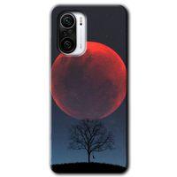 Redmi K40 Kılıf HD Desen Baskılı Arka Kapak - Kanlı Ay