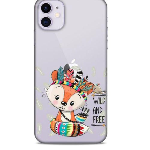 Zoologix (49) Apple iPhone 12 Mini Şeffaf Kılıf Silikon Desenli