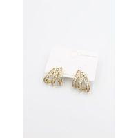 Taşlı Küpe - Altın