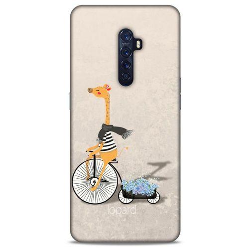 Oppo Reno 2 Kılıf FunnyMaX (17) Tasarım Kılıf Bej Zürafa