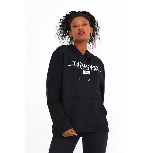 Süperlife Kadın Kapşonlu Regular Fit Tokya Baskılı İnce Sweatshirt SPR22SWK164