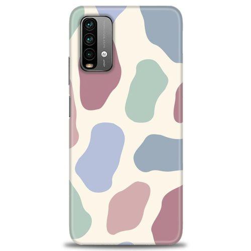 Xiaomi Redmi 9T Kılıf HD Baskılı Kılıf - Renkli Benek + Tam Ekran Koruyucu