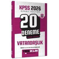 2026 KPSS Vatandaşlık 20 Deneme Yediiklim Yayınları