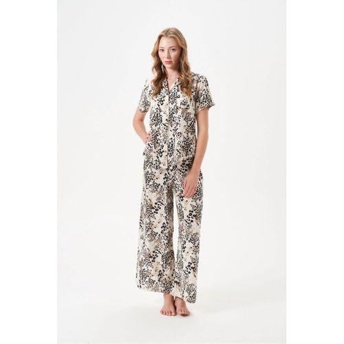 Kadın Pijama Takımı - Düğmeli