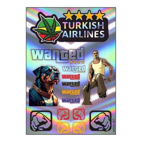 SEVGENT A5 Hologram Sticker 077 Tek Paket Çoklu