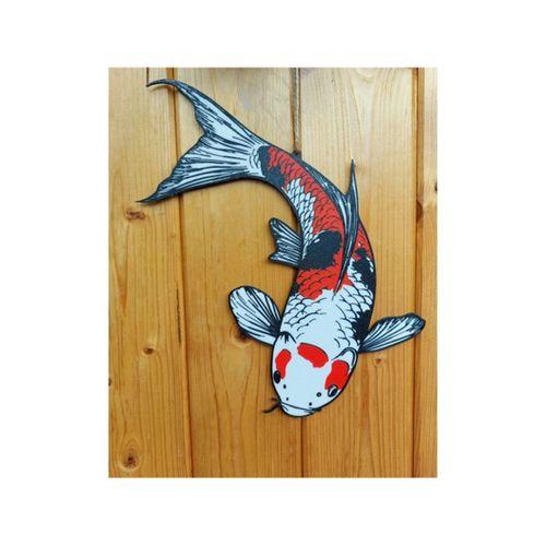 Renkli Koi Balığı Duvar Süsü