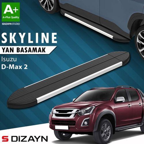 S-Dizayn Isuzu D-Max 2 Skyline Aluminyum Yan Basamak 203 Cm 2012-2019 A+ Kalite