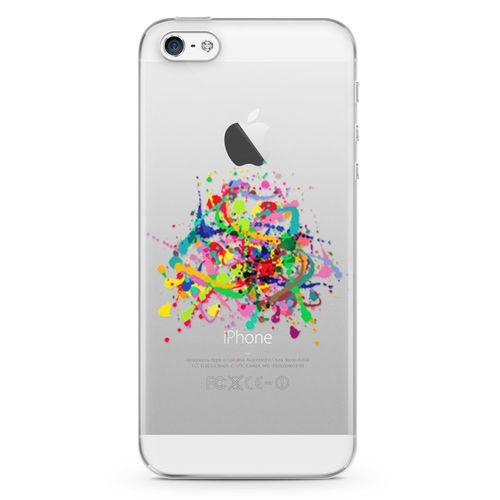 Apple iPhone 5 Kılıf Suluboya Afiş Arka Kapak Koruma Desenli Full Koruyucu