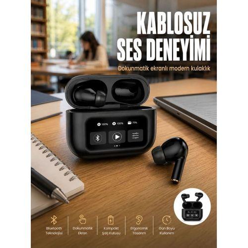 2.nesil Pro Ekranlı Sesli Görüşme Yapabilen Kablosuz Bluetooth Kulaklık Yeni Nesil