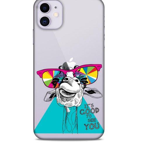 Zoologix (11) Apple iPhone 12 Şeffaf Kılıf Silikon Desenli