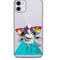 Zoologix (11) Apple iPhone 12 Şeffaf Kılıf Silikon Desenli