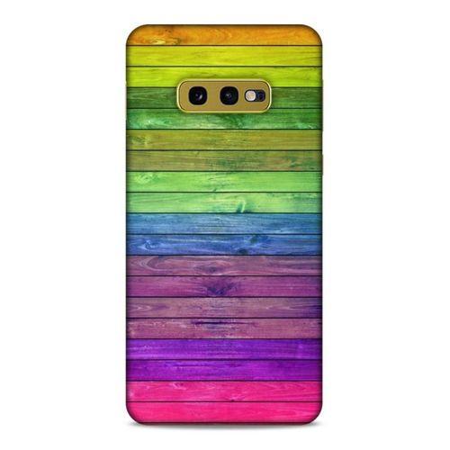 Lopard Samsung Galaxy S10e Uyumlu Kılıf Wood'X (26) Tpu Silikon Kılıf Desenli