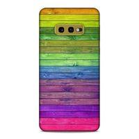 Lopard Samsung Galaxy S10e Uyumlu Kılıf Wood'X (26) Tpu Silikon Kılıf Desenli