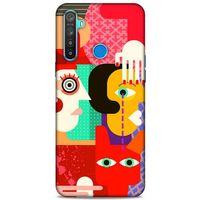 Lopard Oppo Realme 5i Uyumlu Kılıf Soyut Sanat (15) Baskılı Antişok Kılıf