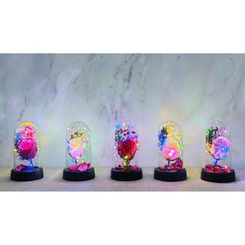 Işıklı Müzikli Romantik Büyük Gül