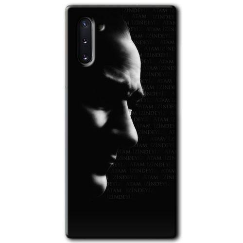 Samsung Galaxy Note 10 Kılıf HD Desen Baskılı Arka Kapak + Temperli Cam - Atam İzindeyiz