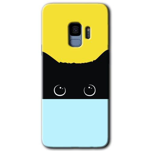 Samsung Galaxy S9 Kılıf HD Desen Baskılı Arka Kapak - Kara-Kedi