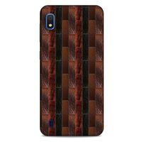 Samsung Galaxy A10 Kılıf Patchwork (8) Baskılı Kılıf Siyah Kahverengi