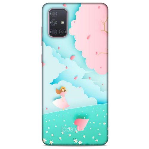 Samsung Galaxy A71 Kılıf Pastel Renkler (45) Liquid Air Kılıf Mavi Toz Pembe