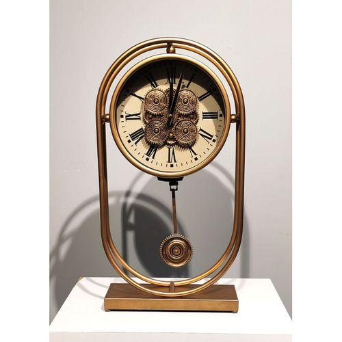 Özel Tasarım Metal  Çarklı Masa Saati