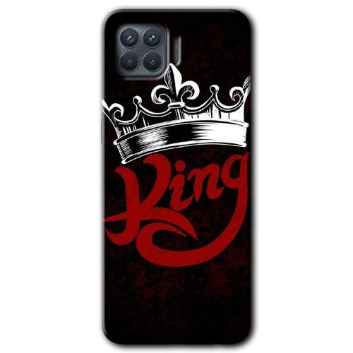 OPPO Oppo Reno 4 Lite Kılıf HD Desen Baskılı Arka Kapak - King