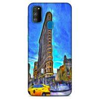Samsung Galaxy M30s Kılıf Dünya Mimarisi (7) Telefon Kılıfı Flat Iron New York