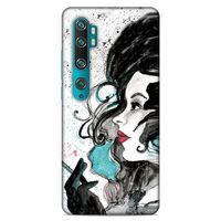 Lopard Xiaomi Mi Note 10 Uyumlu Kılıf Sürreal Yüzler ♀ (24) Darbe Emici Kılıf Desenli