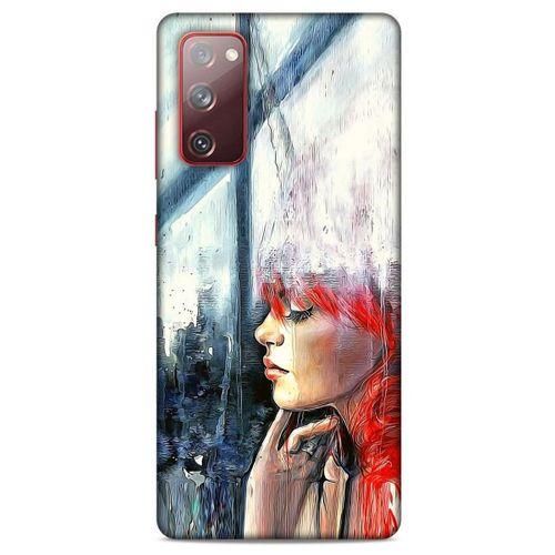 Samsung Galaxy S20 Fe Kılıf Depresyon (14) Lansman Kılıf Mor Bordo