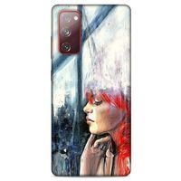 Samsung Galaxy S20 Fe Kılıf Depresyon (14) Lansman Kılıf Mor Bordo