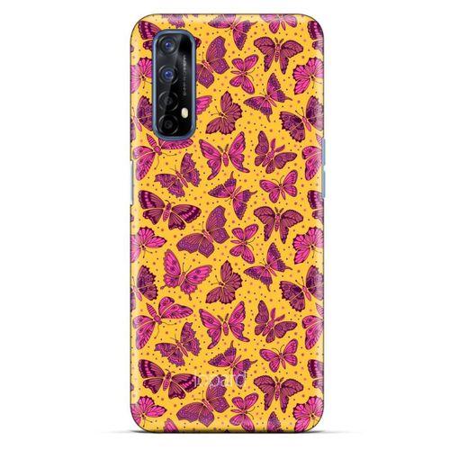 Oppo Realme 7 Kılıf Kelebek Etkisi (27) Tasarımlı Kılıf Karışık Renkli