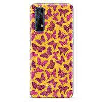 Oppo Realme 7 Kılıf Kelebek Etkisi (27) Tasarımlı Kılıf Karışık Renkli