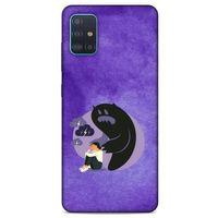 Samsung Galaxy A51 Kılıf Depresyon (41) Tank Kılıf Koyu Yeşil Pembe