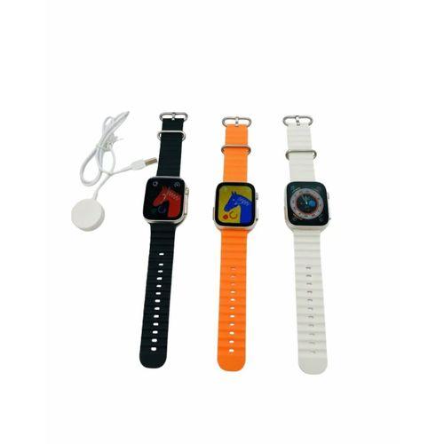 Yeni Model Akıllı Saat Ultra Smart Watch Gümüş Kasa 45mm Titreşim