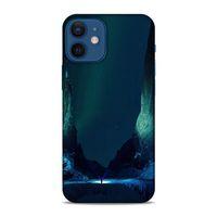 Lopard Apple iPhone 12 Mini Uyumlu Kılıf Gece'S (13) Silikon Kap Yeşil